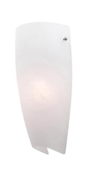 Daphne 1-Light White Wall Sconce with Alabaster Shade