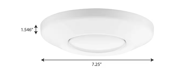 Progress Lighting Intrinsic Collection 7” White Flush Mount LED Adjustable Eyeball