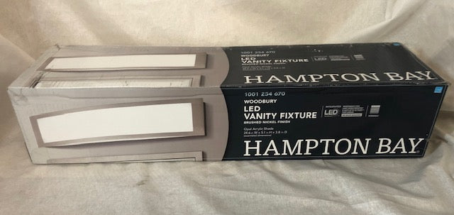 Woodbury 24.5 in. Brushed Nickel Linear LED Vanity Light Bar