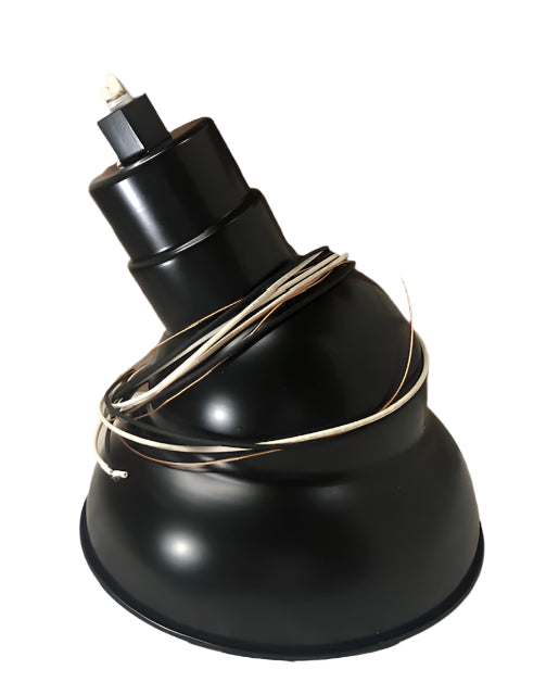 Millennium Lighting RES10 R Series 1-Light 10 in. Satin Black Emblem Shade