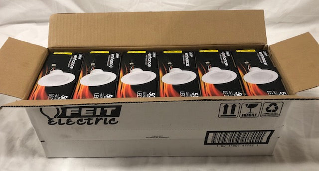 (6-Pack) Electric 4 in. Integrated LED White Retrofit Recessed Light Trim Kit Dimmable CEC Downlight Bright White 3000K (6-Pack)