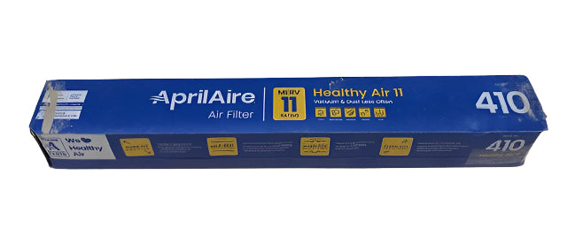 AprilAire 410 16 in. x 25 in. x 4 in. MERV 11 FPR 12 Pleated Filter For Air Cleaner Models 1410/1610/2410/2416/3410/4400 (1-Pack)