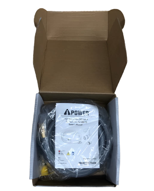 A-iPower 20 Foot Quick Connect Natural Gas Hose Kit