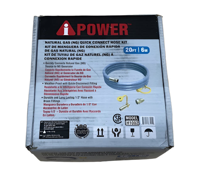 A-iPower 20 Foot Quick Connect Natural Gas Hose Kit