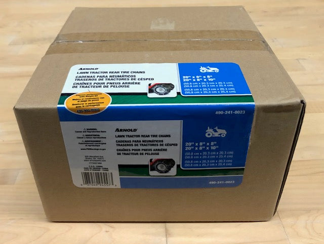 Arnold Tractor Tire Chains for 20 in. x 8 in. Wheels (Set of 2)