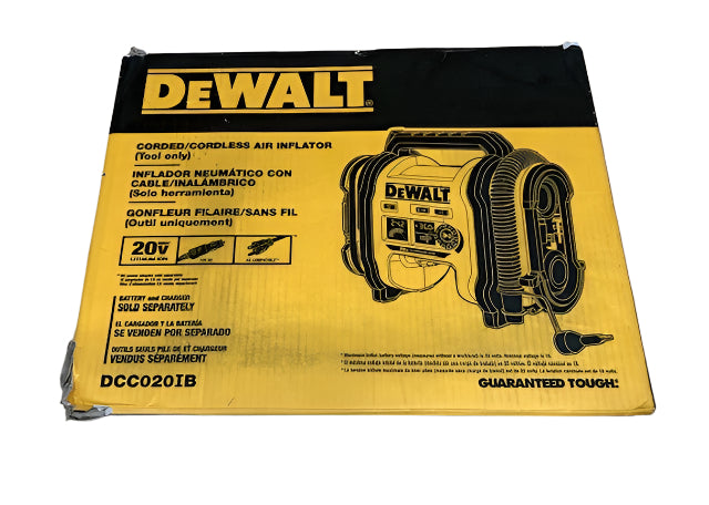 DEWALT 20V MAX Cordless Electric Portable Inflator