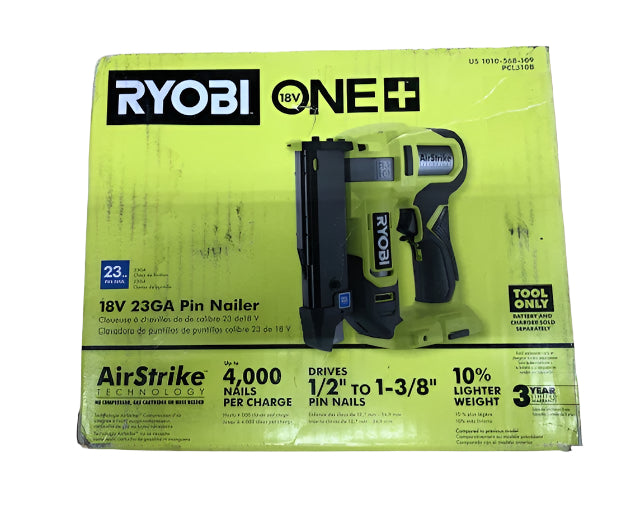 RYOBI ONE+ 18V Cordless Airstrike 23-Gauge Pin Nailer (Tool Only)