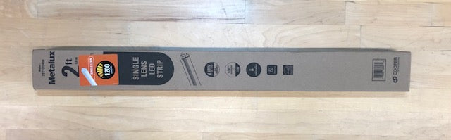 Metalux 2 ft. 16-Watt Equivalent, Integrated LED, White Finish, Strip Light Fixture, 4000K, 1150 Lumens