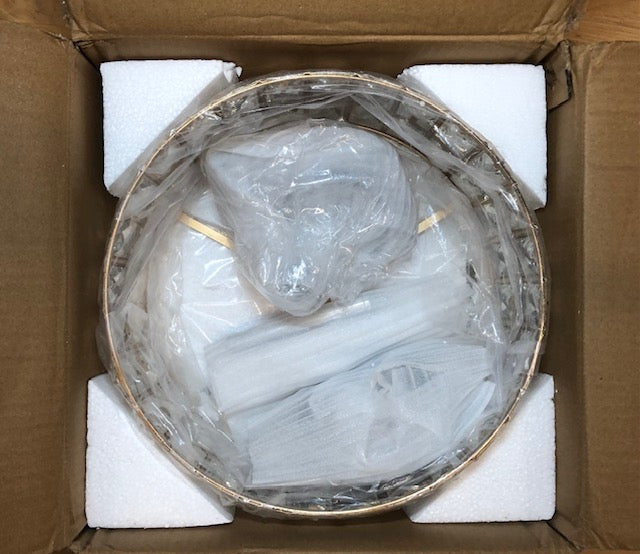 Koyal 3-Light Round Gold/Chrome 12.59 in. Chandelier Semi Flush Mount Ceiling Light with Clear Crystal Glass Drum Shade