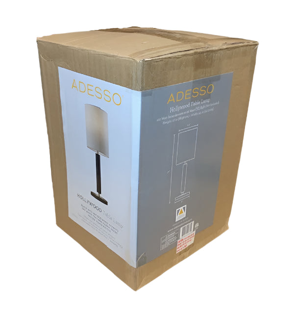 Adesso Hollywood 27 in. Black Table Lamp