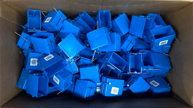 Carlon 1-Gang 20 cu. in. New Work PVC Electrical Outlet Box (Case of 100)