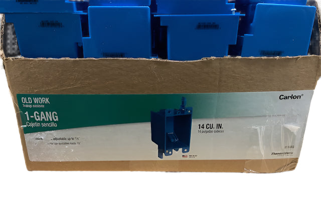 (Box of 160) Carlon 1-Gang 14 cu. in. PVC Old Work Electrical Switch and Outlet Box