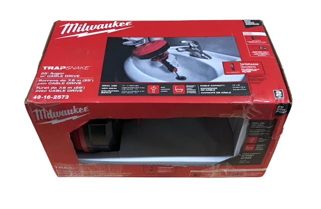 Milwaukee Trap Snake Auger Drain Cleaning Kit
