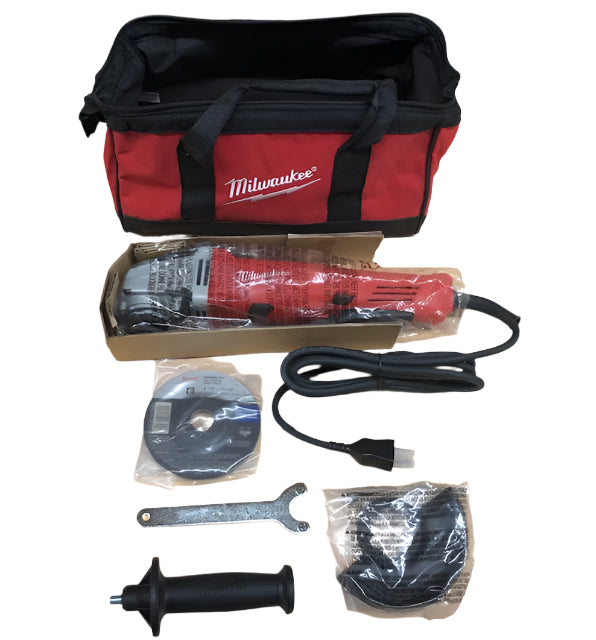 Milwaukee 11 Amp Corded 4-1/2 in. Small Angle Grinder with Lock-On Paddle Switch