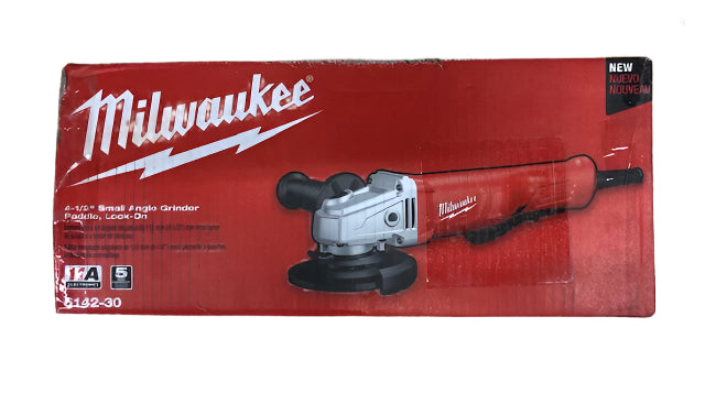 Milwaukee 11 Amp Corded 4-1/2 in. Small Angle Grinder with Lock-On Paddle Switch