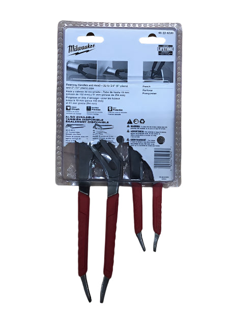 Milwaukee 6 in. and 10 in. Straight-Jaw Pliers Set (2-Piece)