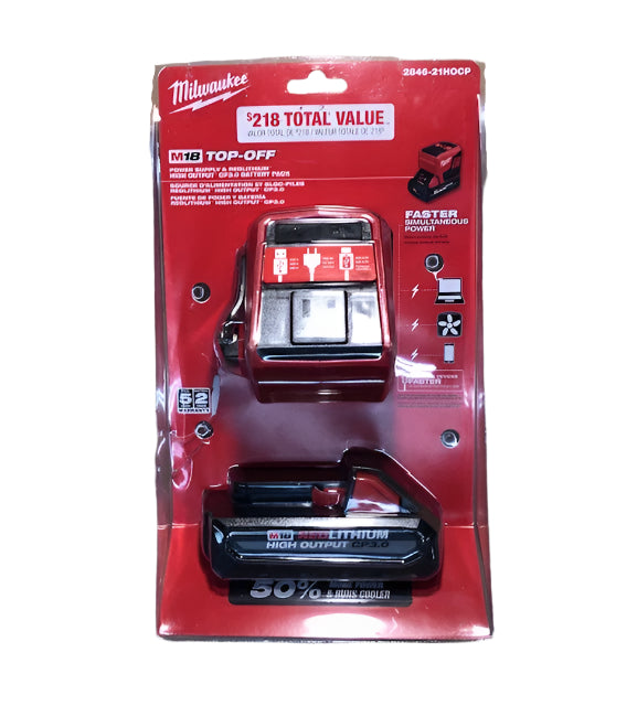 Milwaukee M18 18-Volt 175-Watt Lithium-Ion Powered Compact Inverter with 3.0 Ah Battery