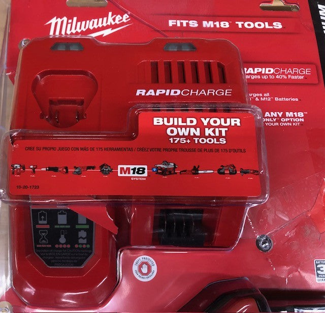 Milwaukee M18 18-Volt Lithium-Ion HIGH OUTPUT Starter Kit with XC 8.0Ah Battery and Rapid Charger