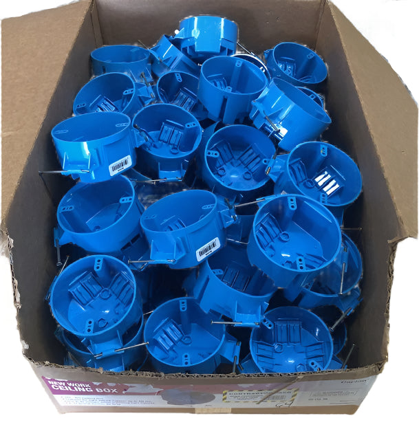 Carlon 1-Gang 20 cu. in. New Work Electrical Ceiling Box with Captive Nails (Case of 64)