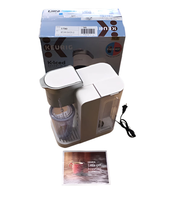 Keurig K-Iced Essentials Iced and Hot Single-Serve K-Cup Pod Coffee Maker, White