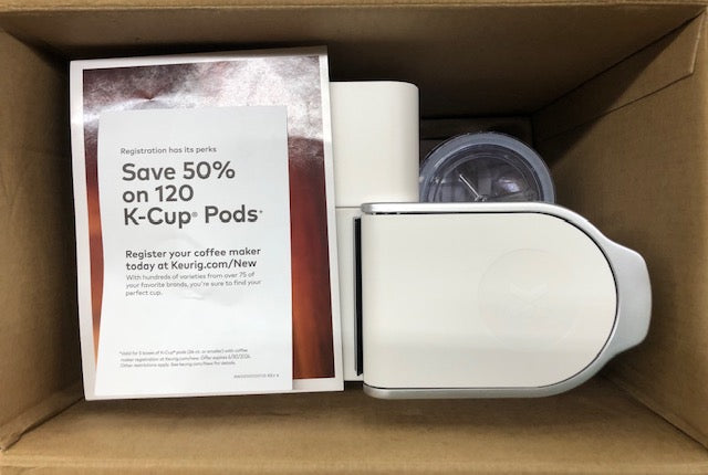 Keurig K-Iced Essentials Iced and Hot Single-Serve K-Cup Pod Coffee Maker, White