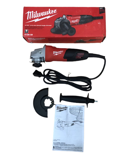Milwaukee 7 Amp Corded 4-1/2 in. Small Angle Grinder with Sliding Lock-On Switch