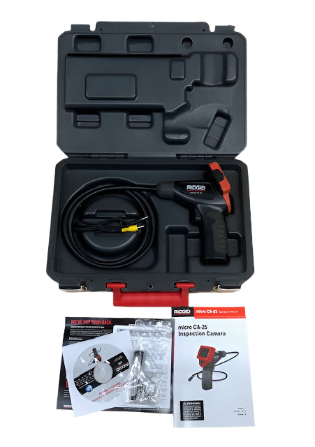 RIDGID CA-25 Micro Visual Inspection & Diagnostic Handheld Camera w/ 2.7 in. Color Display, 4 ft. Fixed Waterproof Camera Cable