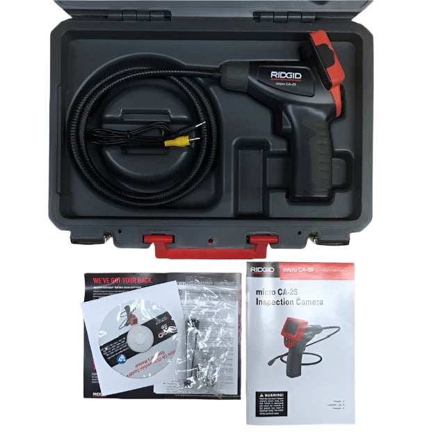 RIDGID CA-25 Micro Visual Inspection & Diagnostic Handheld Camera w/ 2.7 in. Color Display, 4 ft. Fixed Waterproof Camera Cable