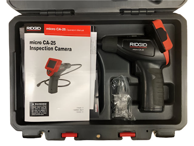 RIDGID CA-25 Micro Visual Inspection & Diagnostic Handheld Camera w/ 2.7 in. Color Display, 4 ft. Fixed Waterproof Camera Cable