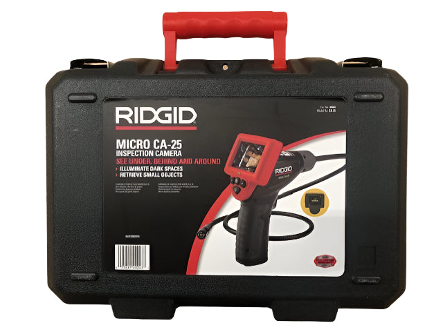 RIDGID CA-25 Micro Visual Inspection & Diagnostic Handheld Camera w/ 2.7 in. Color Display, 4 ft. Fixed Waterproof Camera Cable