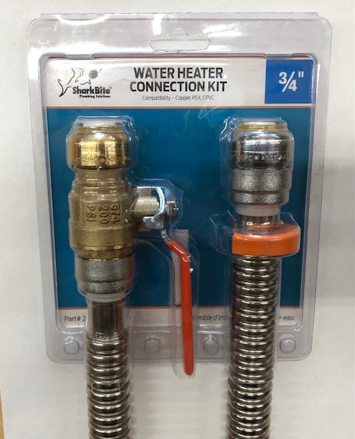 SharkBite Push to Connect Water Heater Connection Kit 3/4" x 3/4" FIP 24680