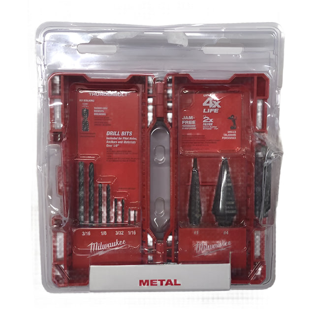Milwaukee Black Oxide Step Drill Bit Set (10-Piece)