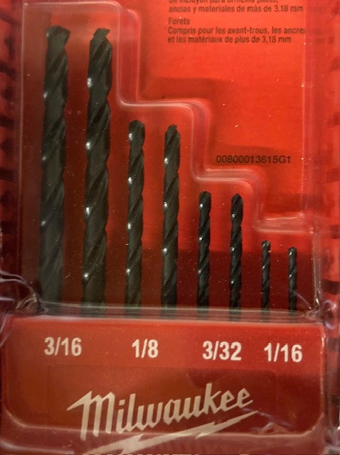 Milwaukee Black Oxide Step Drill Bit Set (10-Piece)