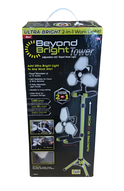 BEYOND BRIGHT 70-Watt Tower Light with Tripod Stand
