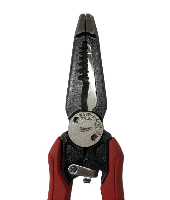 Milwaukee 9 in. 7-in-1 High Leverage Combination Wire Stripper/Cutter Pliers