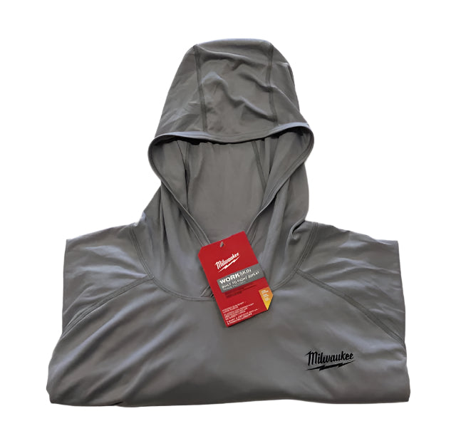 Milwaukee Men's WORKSKIN Gray 2X-Large Hooded Sun Shirt