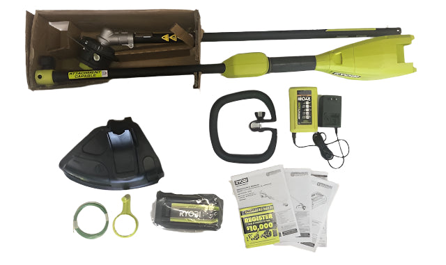 RYOBI 40V 15 in. Expand-It Cordless Battery Attachment Capable String Trimmer with 4.0 Ah Battery and Charger