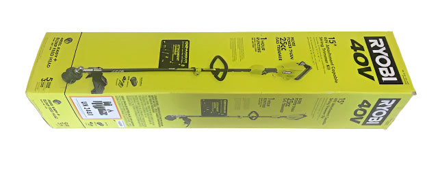 RYOBI 40V 15 in. Expand-It Cordless Battery Attachment Capable String Trimmer with 4.0 Ah Battery and Charger