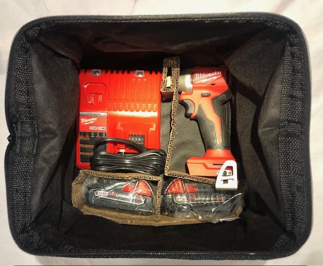 Milwaukee M18 18V Lithium-Ion Brushless Cordless 1/4 in. Impact Driver Kit with Two 2.0 Ah Batteries and Charger