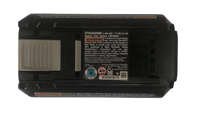 RYOBI 40V Lithium-Ion 2.0 Ah Battery