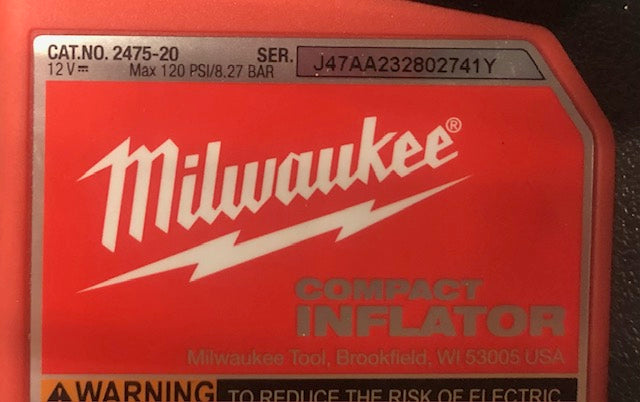Milwaukee M12 12-Volt Lithium-Ion Cordless Electric Portable Inflator (Tool-Only)
