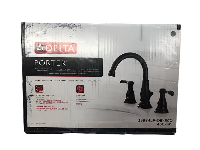 Delta Porter 8 in. Widespread 2-Handle Bathroom Faucet in Oil Rubbed Bronze