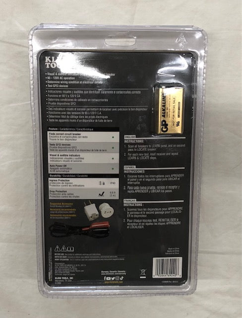 Klein Tools Digital Circuit Breaker Finder with GFCI Outlet Tester (ET310)