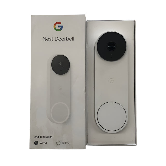 Google Nest Doorbell (Wired, 2nd Gen) - Snow