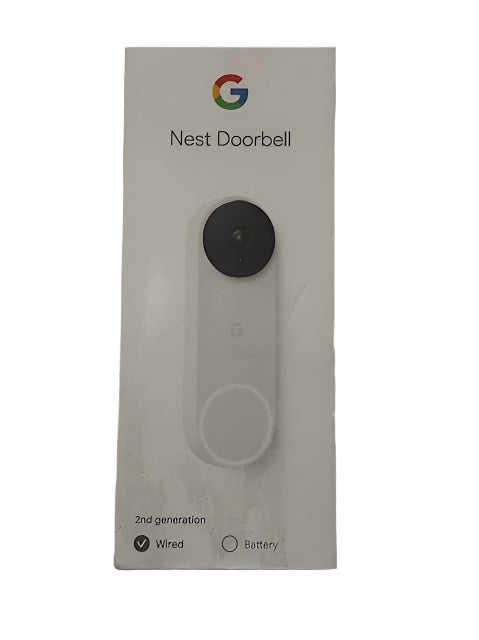 Google Nest Doorbell (Wired, 2nd Gen) - Snow