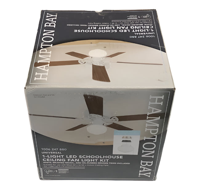 Hampton Bay 1-Light Multi-Finish Ceiling Fan Globe LED Light Kit