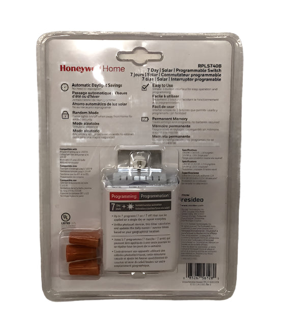 Honeywell Home 120-Volt 7-Day Programmable Indoor/Outdoor Motor and Light Switch Timer with Automatic Daylight Savings