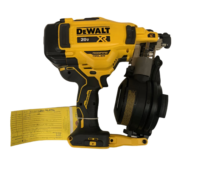 DEWALT 20V MAX Lithium-Ion 15-Degree Electric Cordless Roofing Nailer Kit with 2.0Ah Battery Charger and Bag