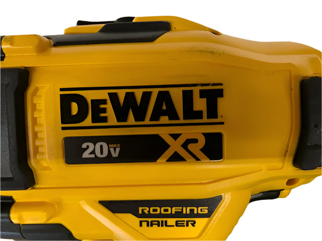 DEWALT 20V MAX Lithium-Ion 15-Degree Electric Cordless Roofing Nailer Kit with 2.0Ah Battery Charger and Bag