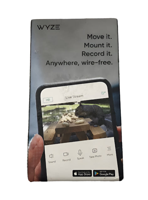 Wyze Wireless Outdoor Surveillance Home Security Camera v2, with Color Night Vision, Includes Base Station